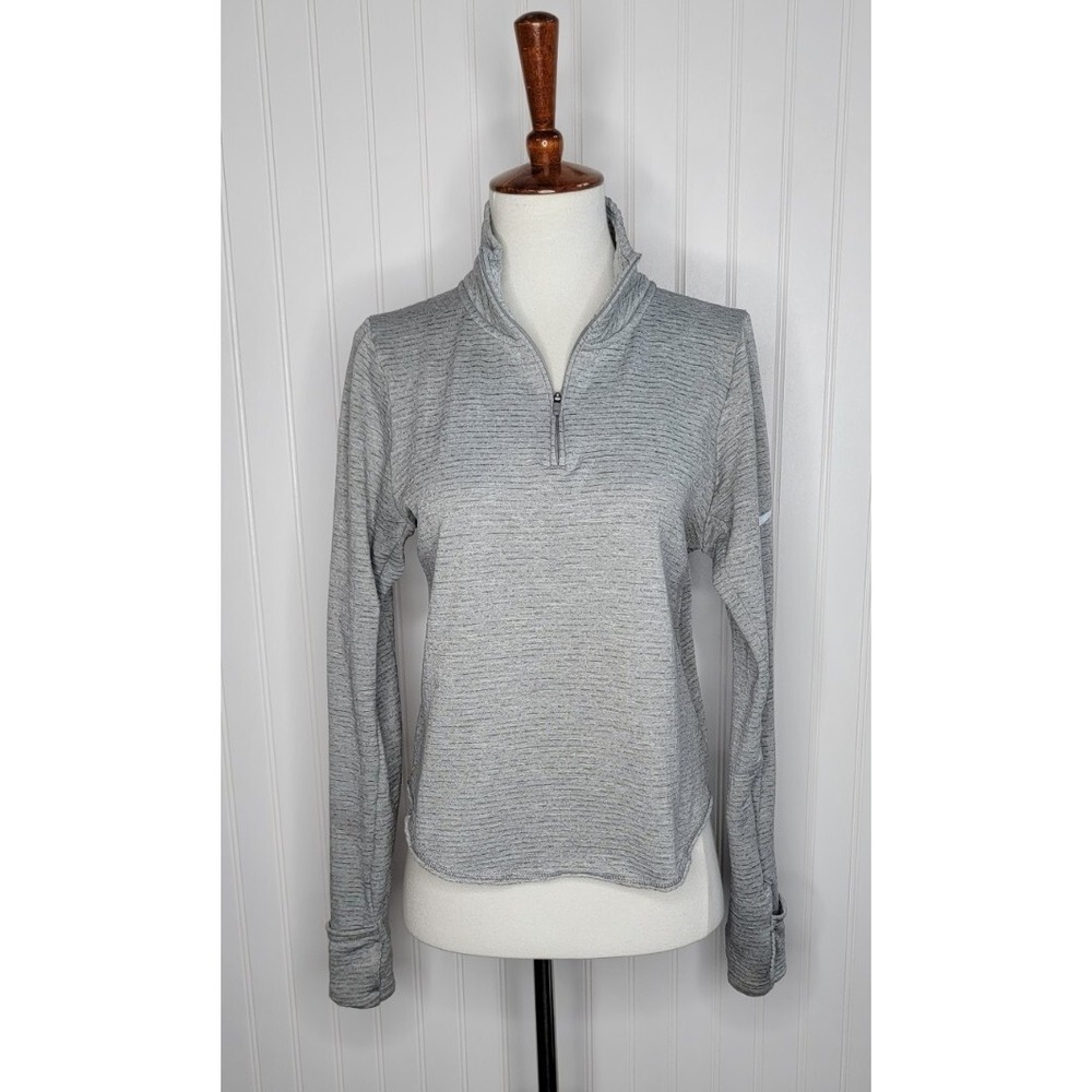 Nike Sphere Element Quarter Zip Long Sleeve Pullover Women's size XS Gray